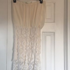 A cream colored rumper